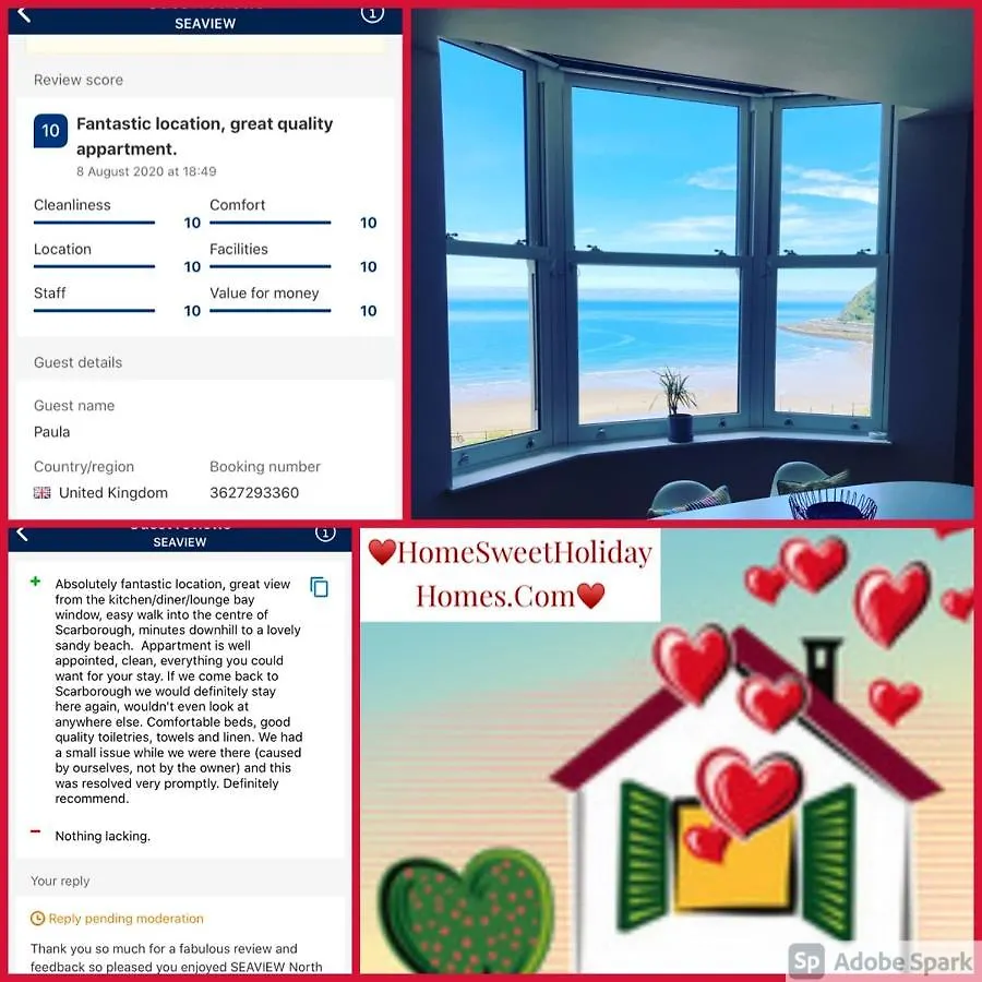 Seaview North Bay Holiday Home Apartment Scarborough United Kingdom